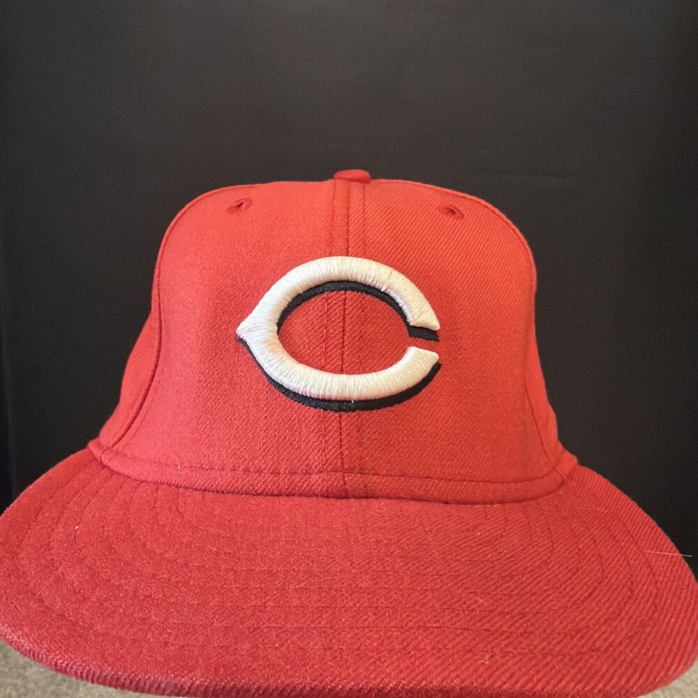 Cincinnati Reds New Era 59Fifty Size 6 7/8  Fitted Hat MLB Authentic